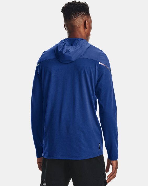 Men's UA RUSH™ HeatGear® Full-Zip Hoodie, Blue, pdpMainDesktop image number 1